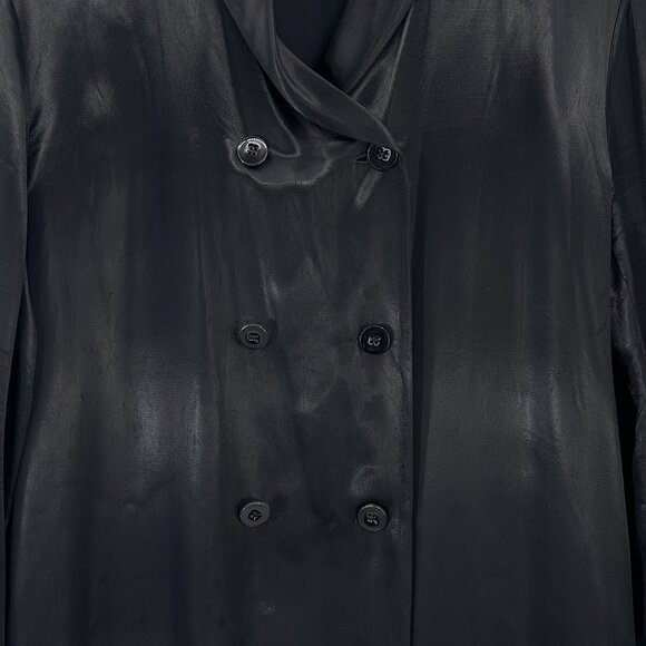 Jil Sander Black Trench Coat - Picture 5 of 15
